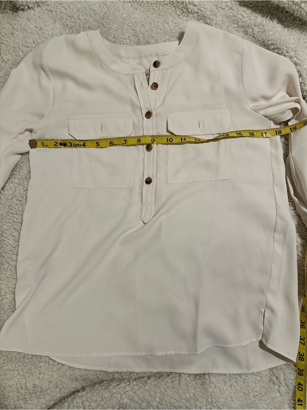 LOFT Cream and White Tops Trio - Cream, White, Navy Stripe - Picture 3 of 10